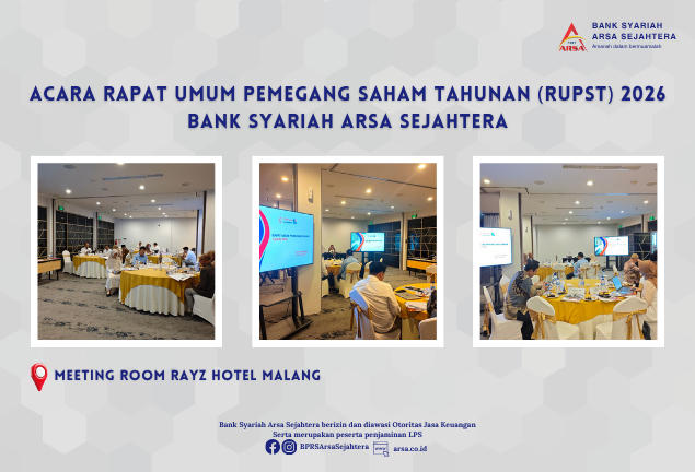 Rapat Umum Pemegang Saham Tahunan (RUPST) 2026 Bank Syariah Arsa Sejahtera